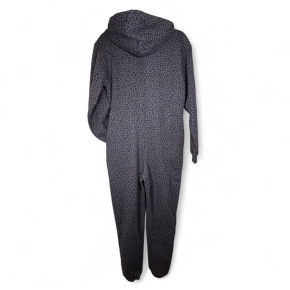 NWT Fabletics Forever Fleece Hooded leopard print pattern lavender zipper Sz XS - Picture 6 of 9